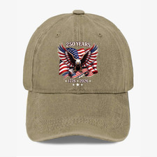 America 250th Anniversary Hat Eagle Flag Baseball Cap Patriotic 1776 2026 Gift