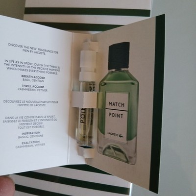 Lacoste Match Point - EDT Eau de Toilette Spray 14 x 1.2 ml Neu 