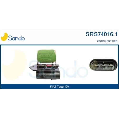 Résistance de ventilateur Sando SRS74016.1 à régulation thermique renforcée