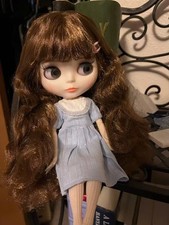 Blythe Doll Custom Brown Hair 1/6 BJD Matte Face White Skin Jointed Body OOAK