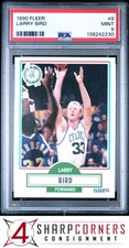 1990 FLEER #8 LARRY BIRD CELTICS HOF PSA 9