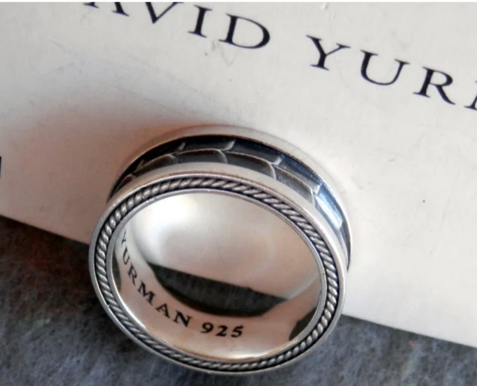 DavidYurman Como Nuevo, Colección Armería Plata de Ley 925 Talla 10 (8 mm de Ancho) Foto 4 de 4