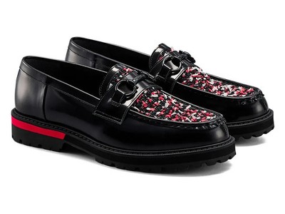 Onitsuka Tiger BIT LOAFER 1181A616 008 BLACK/CLASSIC RED Men's Size
