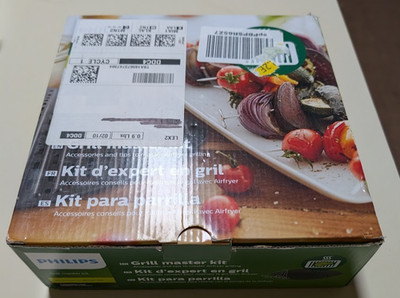 Philips Kitchen Appliances Grill Master Accessory Kit with Grill Pan and 4 Metal