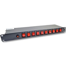 10 Outlets 15 Amps 125V Power Strip 19" 1U Rack Mount PDU Surge Protector and...