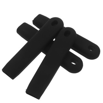 4Pcs Silicone Pot Handle Covers Black Reusable Heat Resistant Grip Sleeves