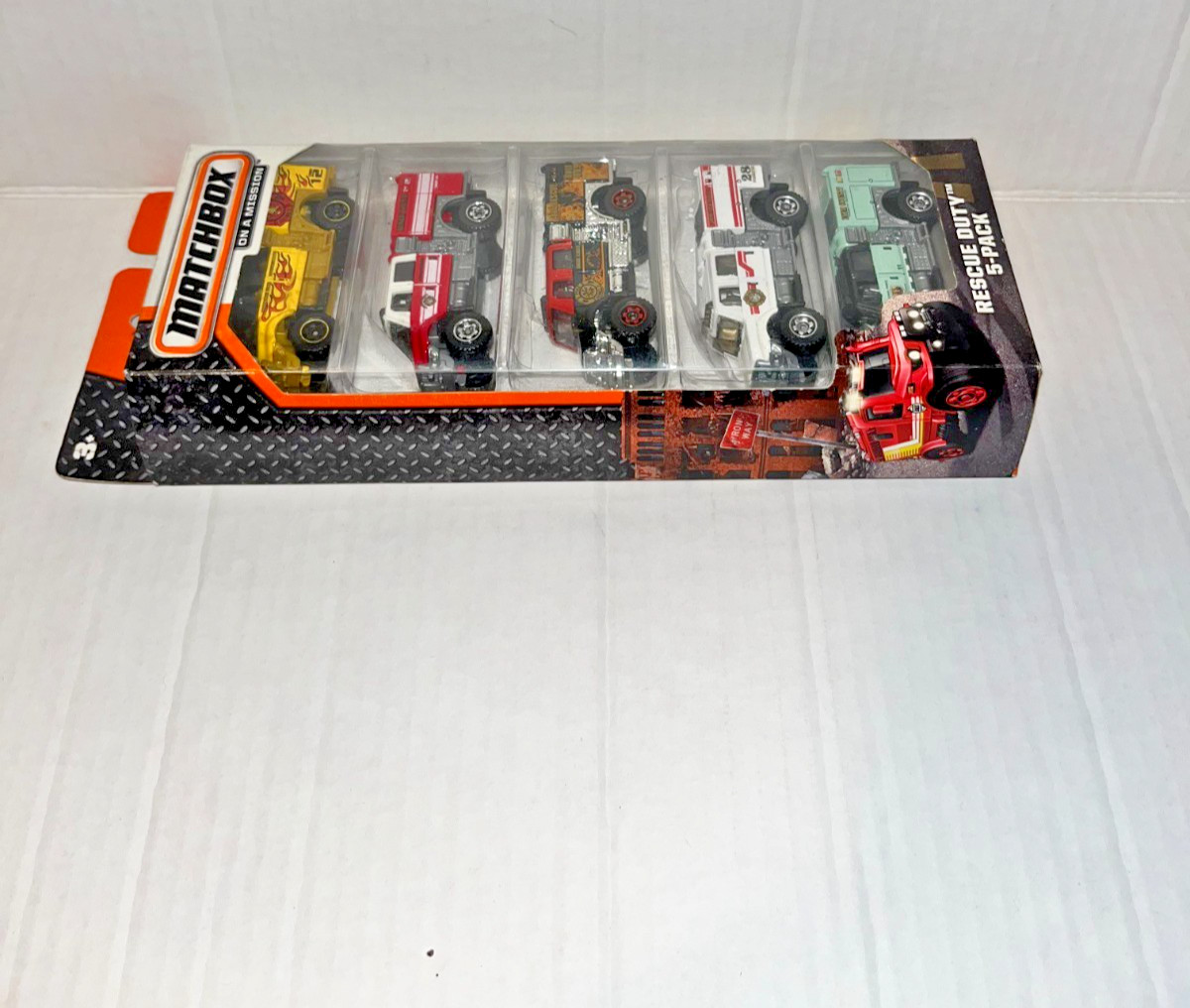 Matchbox 2007 Custom International WorkStar Brush Fire Truck Rescue 5-Pack
