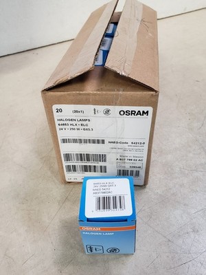 Box of 20 - OSRAM Halogen Lamps 64653 HLX 24V 250W