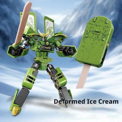 2-in-1 Ice Cream Deformation Robot For Image Jar Mecha M Creative od O5H0