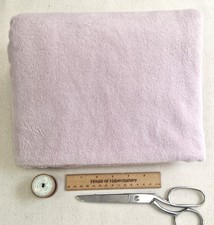 FABRIC REMNANT - Soft Touch Bamboo Terry Towelling Fabric Dusky Pink - 1M LENGTH