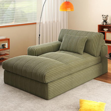 Oversized Cloud Couch Sofa Bed, Fluffy Chaise Lounge Chair, Green