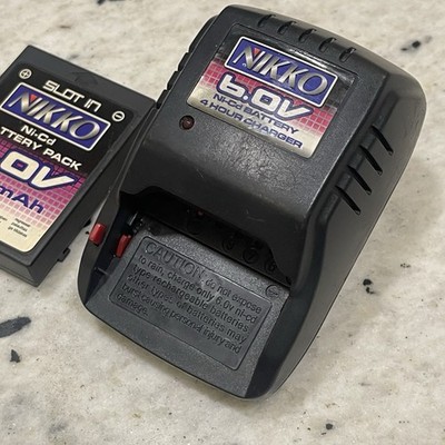 NIKKO 6.0V 650mAh Ni-Cd Slot in battery pack & 4 hour charger