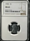 1943 1C  Lincoln Wheat One Cent NGC MS65   8699719-018