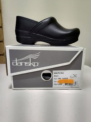 Dansko Pro Box / Wide Pro Box Black Clogs