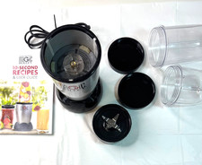Tested Working Magic Bullet Blender MB1001 With 2 Cups, Lids & Book 