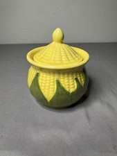 Vintage Shawnee Pottery Corn King Sugar Bowl with Lid #78