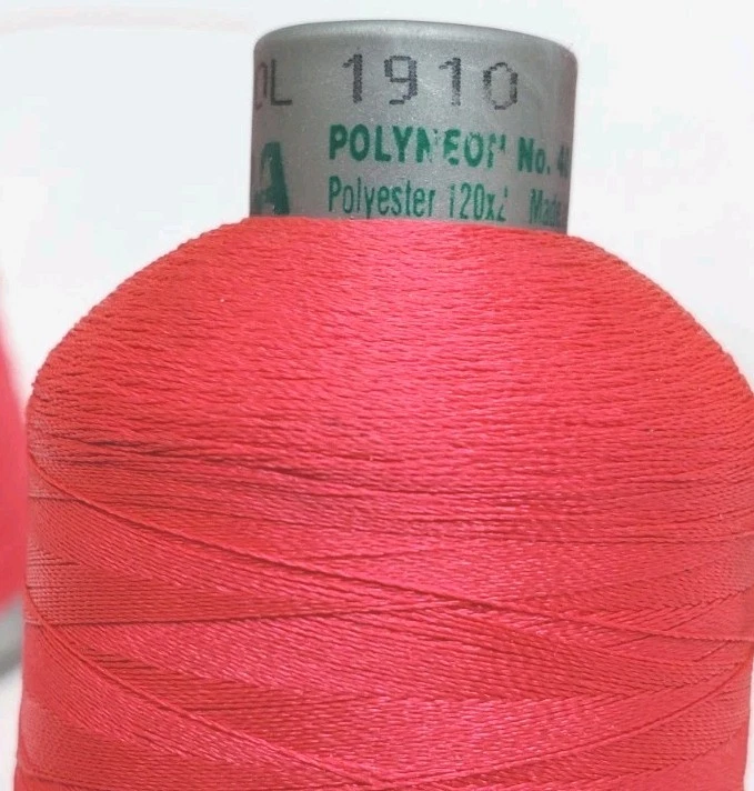 Lot Of 4 MADEIRA Color 1910- Polyneon EmbroideryThread -Electic Magenta- No. 40 - Image 4 of 4