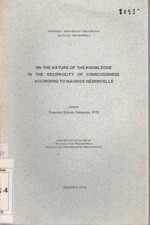 On the nature of the knowledge in the reciprocity of consciousness according ...