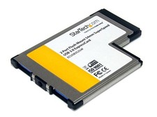 StarTech-New-ECUSB3S254F _ 2 Port Flush Mount ExpressCard 54mm SuperSp