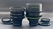 Cine Mod Helios 44-2 58mm  Jupiter-37A 135mm Set Sony E Anamorphic Flare Boke