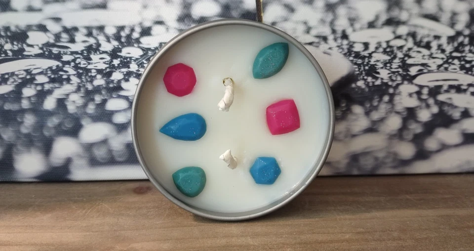 Vela de soja perfumada Tranquility | Doble mecha | Vertida a mano | 8 oz Foto 4 de 4