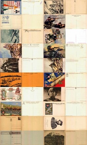 WW2-RSI-SOCIAL-REGIMENTAL MILITARY MILITARY MILITARY MILITARY lot 20 pieces-012A