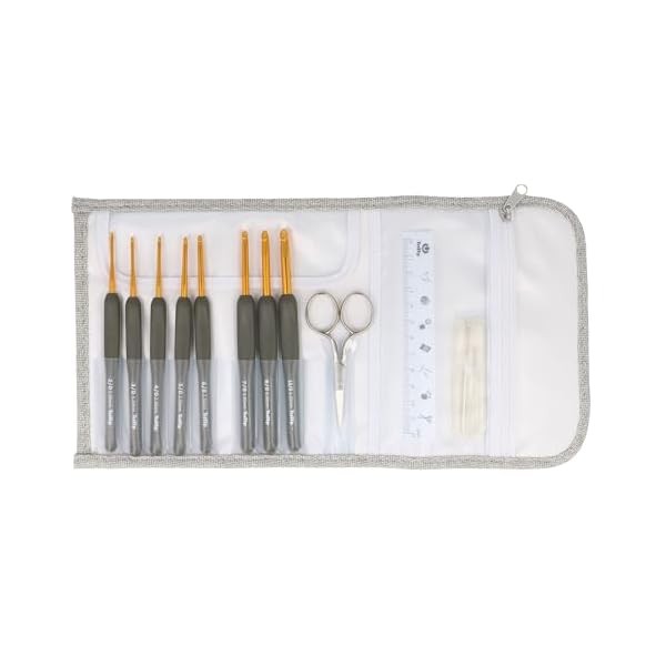 Tulip Etimo Crochet Hook Set TES-001 Royal Silver FS