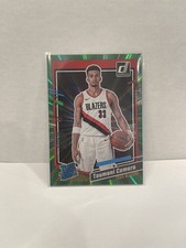 2023-24 Panini Donruss - Rated Rookie Toumani Camara #245 Holo Green Laser (RC)