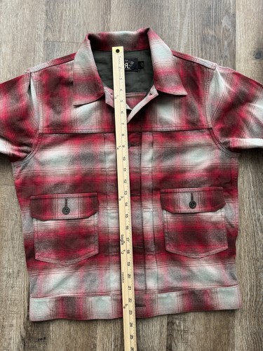 RRL Ralph Lauren Cotton Wool Blend Plaid Jacket-MEN small western jacket - Picture 4 of 19