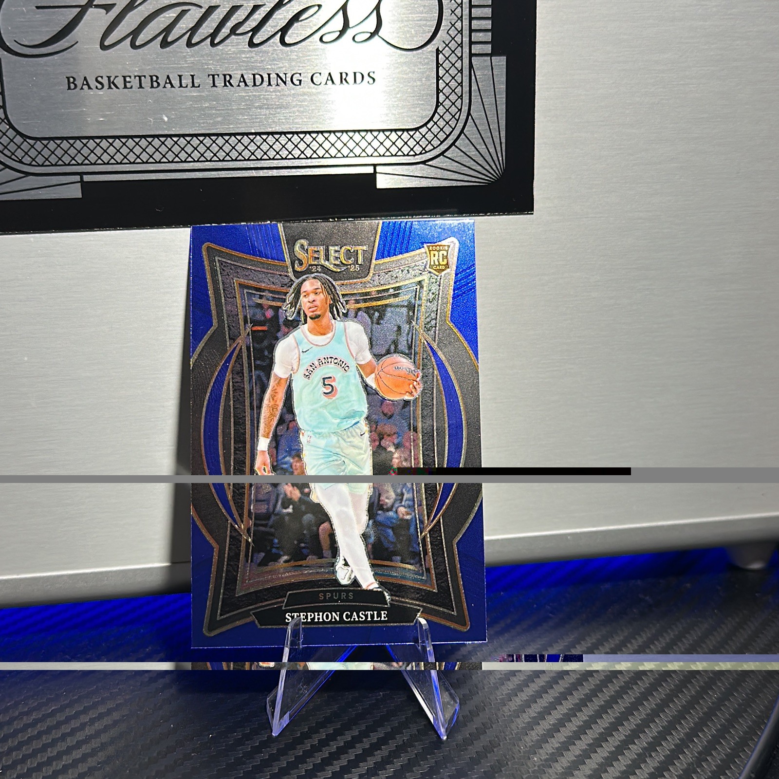 2024-25 Select Stephon Castle Concourse RC Blue Retail #72 Spurs