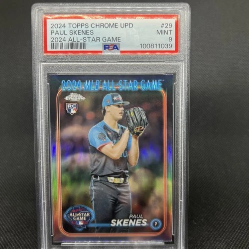 2024 Topps Chrome Update Paul Skenes 2024 All Star Game Refractor #29 (RC) PSA 9