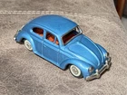 1960's SANSHIN/BANDAI VW Beetle Bug Tin Friction Litho Japan 5 1/2" VERY RARE!