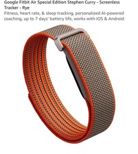 Google Fitbit Air Special Edition Stephen Curry Screenless Fitness Tracker - Rye