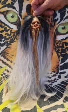 MUSEUM QUALITY SHRUNKEN HEAD, MINI SHRUNKEN HEAD, WITCH, BRUHAW, RAT ROD,   #2