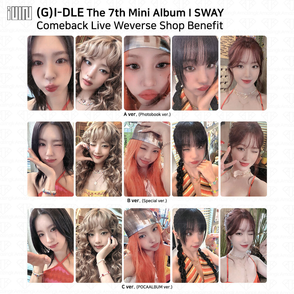 G)I-DLE G-IDLE I SWAY Weverse Shop Comeback Live Benefit Photocard