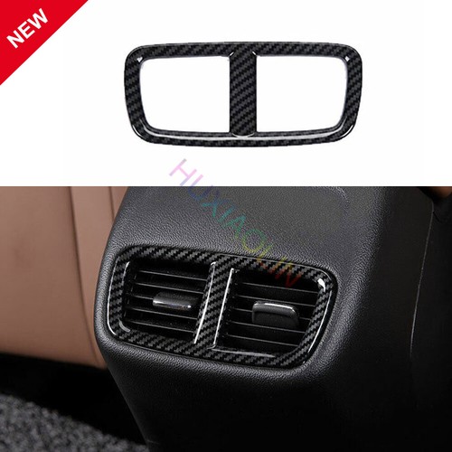 Para Buick Regal 2017-2020 Fibra de Carbono Coche Salida de Aire Trasero Ventilación Marco Borde 1 PIEZA - Imagen 1 de 15