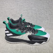 Size 13 - Adidas Dame Certified EXTPLY 2.0 Black Court Green for