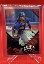 Ronald Acuna Jr 2021 Topps Stadium Club Beam Team Red Parallel-RARE 1 in 10 case