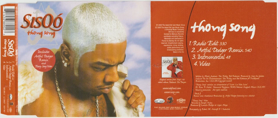Sisqó - Thong song (2000) [3 Track Maxi-CD + Video] - Bild 1 von 1