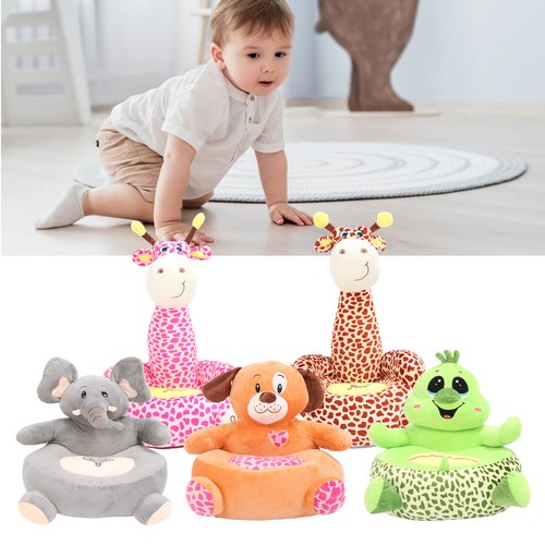 Baby Toddler Soft Plush Seat Soft Stuffed Animal Sofa Sit Up Chair Gift for Home - Picture 11 of 27