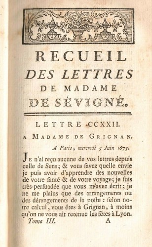 LATE 18TH C (FR/1780) ANTIQUE 'LETTRES DE MADAME LA MARQUISE DE SEVIGNE' LEATHER - Picture 8 of 12