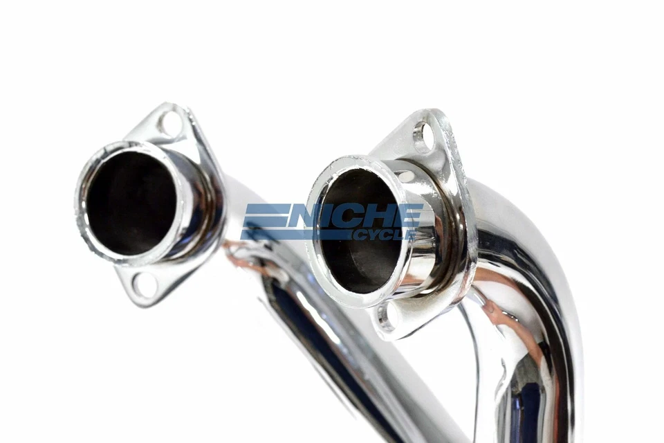 Tubos de sistema de escape cónicos cromados escalonados MAC Honda Shadow VT700 VT750 * Foto 2 de 4
