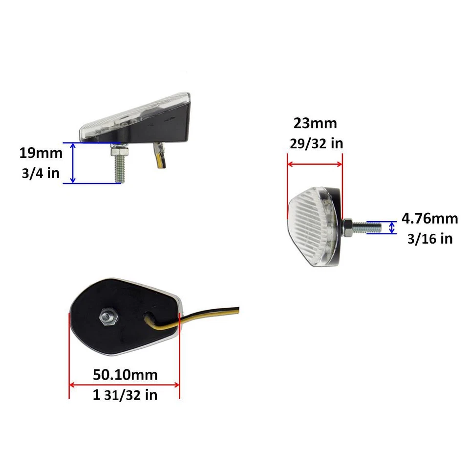 Señal de giro delantero transparente para Suzuki GSXR Euro Light 600 1000 750 marcador sin corte Foto 2 de 4