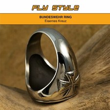 Anello Croce Cavaliere Templare, Anello Biker Croce Pietra Nera Per Uomini, Anello Crociato Hip Hop Gioielli Cavaliere Crociato Vichingo, Anello Crociato Templare Classico Croce Cavaliere Punk - Foto 10