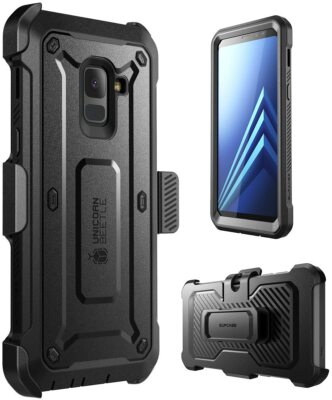 SUPCASE for Samsung Galaxy A8+ Plus, w/ Screen Protector Full Case Holster Cover