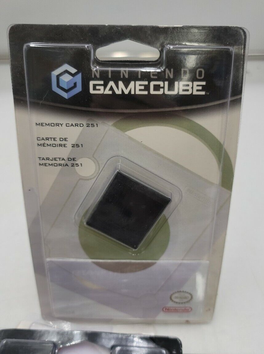  Nintendo Gamecube Compatible Memory Card 251 New Packaging Shelf Wear