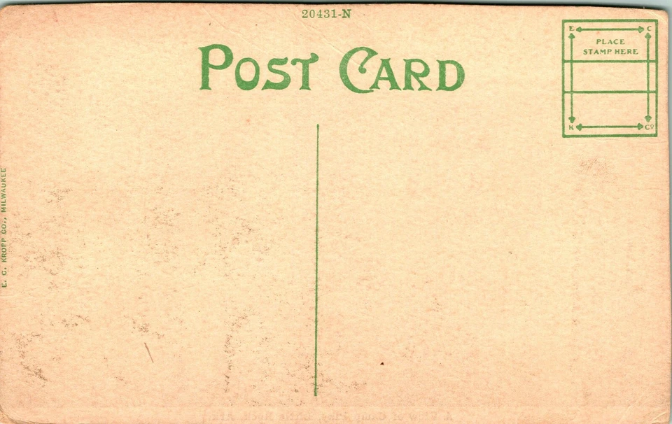 Postal De Colección Años 1900 Una Vista Del Campamento Lucio Little Rock Arkansas AR UNP M13 Foto 2 de 2