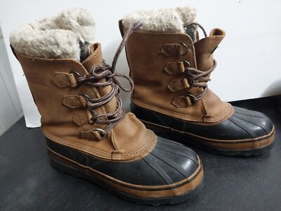 Northwest Territory Men Tan‎ Leather Winter Snow Boots Steel Shank Size 9 NORTHWEST TERRITORY Leather Upper Winter Snow Boots  main image 4