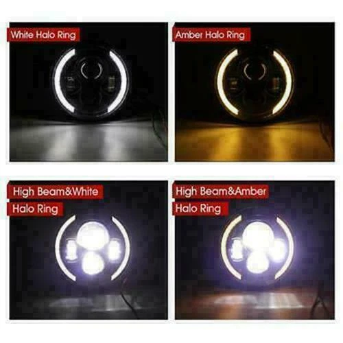Fit for Austin Mini Cooper Classic Pair 7" LED Headlight DRL Turn Signals Lamp - image 3 of 4