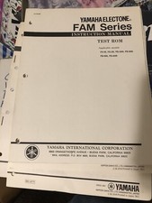 Yamaha Electone FAM series Instruction Manual